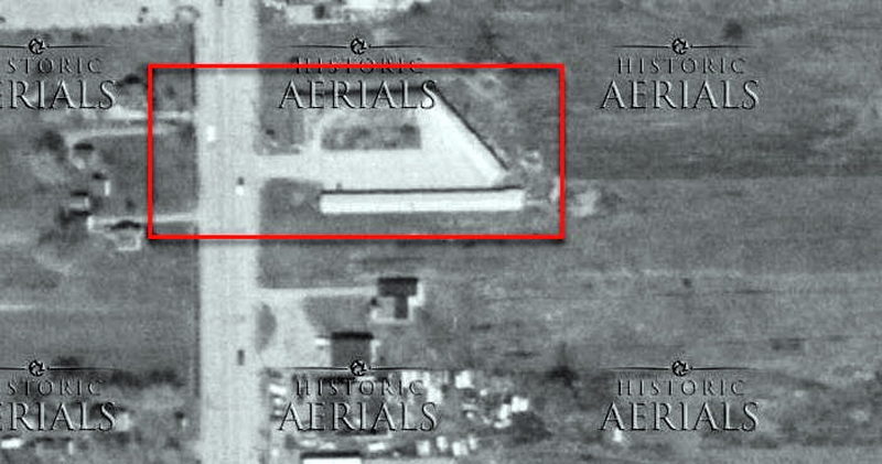 Flint Motel - 1967 Aerial (newer photo)